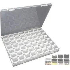 GENERICO - Diamond Painting Caja Organizadora 56 Compartimentos