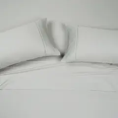 ROSEN - Sábana 300 Hilos Algodón Lisa Cristal King