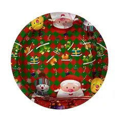OEM - SET X 3 BANDEJA REDONDA NAVIDAD 36cmx5cm (DISEÑOS VARIOS)