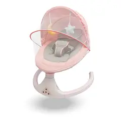 KIDSTAR - Silla Mecedora Automática color Rosado