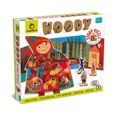 LUDATTICA - Puzzle de Madera Historia Caperucita 24 Piezas