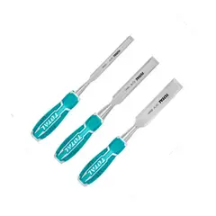TOTAL - Set Formones Cincel Para Madera 3 Piezas