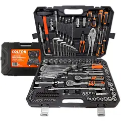 COLTON - Set 142 Herramientas Manuales Mecánicas Combinadas Dados