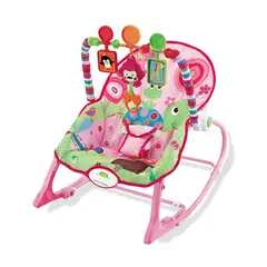 PUMUCKI - Silla Nido Mecedora Rosada