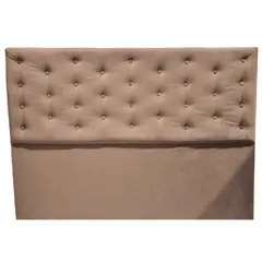 GENERICO - Respaldo King Cafe Felpa a piso Muebles Rimar 182x127x8
