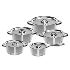 WENS - BATERÍA DE COCINA 10 PIEZAS ACERO INOXIDABLE 680-10SS