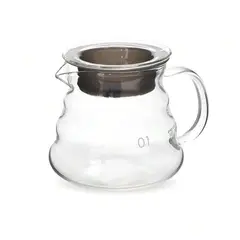 OEM - Jarra Decantadora V60 Jarra Cafetera Vidrio Y Goma 360ml
