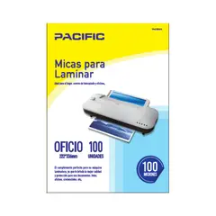 PACIFIC - 100 Laminas Micas Termolaminadora Oficio 100 Micrones - SC