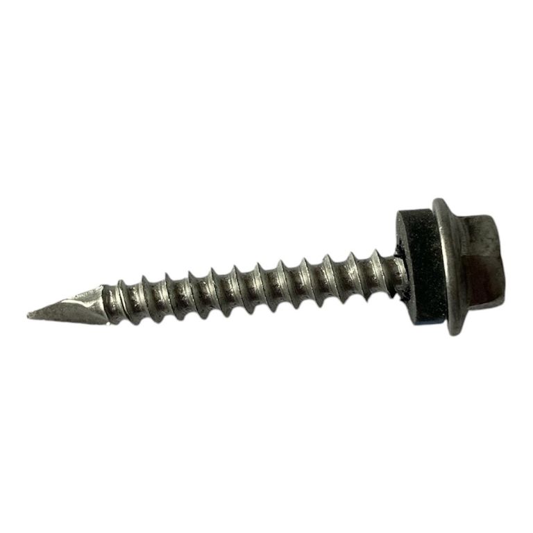 100 Tornillos Techo Punta Espada 10x11/2