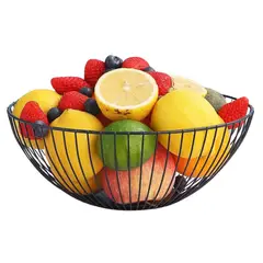 BAZUCA - Frutero Metálico De Mesa Decorativo Minimalista Nórdico Redondo
