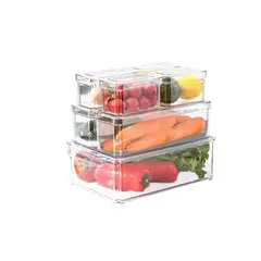 GENERICO - Set Organizador Refrigerador Cocina 7 Contenedores Con Tapa
