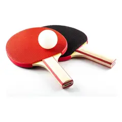 DRASANVI - Pack De 2 Paletas De Ping Pong Outdoor Ping Pong Roja Negra