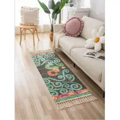 ANGELES DEL HOGAR - Alfombras Pasilleras de Lino 60 cm x 110 cm