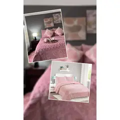 ANGELES DEL HOGAR - Cobertor de Verano con Polar Microplus King Rosa