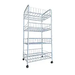 ANGELES DEL HOGAR - Carro Organizador 4 ruedas 4 niveles Cocina Verduras