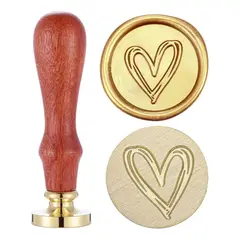 GENERICO - Sello Para Lacre Cera En Forma De Corazón
