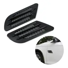 GENERICO - X2 Toma De Aire Lateral Y Capot Adhesiva Auto Rsport Negro