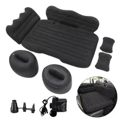 EVERSO - Colchon Para Auto Inflable + Compresor 12v Y 2 Almohadas