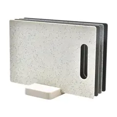ELEONOR - Set De 4 Tablas De Cortar De Plástico Diseño Efecto Marmol