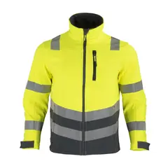 T-WORLD - Chaqueta Softshell Hi-Vis Clase 2 Manga Larga Hombre