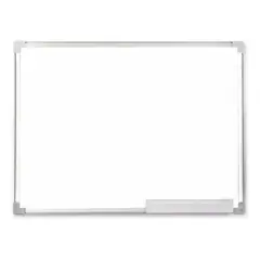 DRASANVI - Pizarra Acrílica Blanca Magnética Borde Aluminio De 30x40 Cm