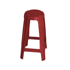 GENERICO - Banco Piso Bar Cervecero 70cm Rojo Vino