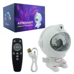 OEM - LAMPARA PROYECTOR MINI ASTRONAUTA DE LED RGB CON CONTROL REMOTO