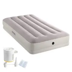 INTEX - Colchón Inflable 1.5 Plazas 99x191x30 Cm Prestige Mid-Rise + Inflador USB150