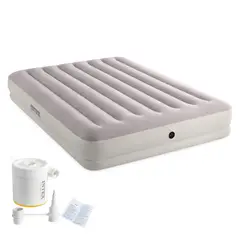 INTEX - Colchón Inflable 2 Plazas 152x203x30 Cm Prestige Mid-Rise + Inflador USB150