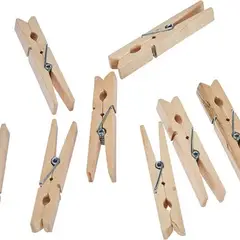 GENERICO - Pack 20 Perros De Madera Colgadores de ropa Fl