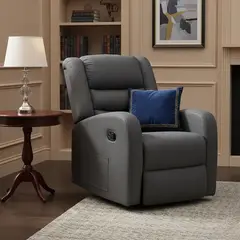 DANIELS - Berger Masajeador Reclinable Gris Virgil + Control Remoto