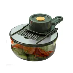 ELEONOR - Mandolina Rallador Colador Multiples Cuchillas Acero - Gris