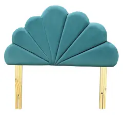 GENERICO - Respaldo Coral 1 Plaza Turquesa Felpa Muebles Rimar