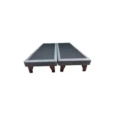 DULCES SUEÑOS - Base Europea Premium 2 P ( Espuma , Patas Rosen )150X200cmGRIS OSCURO