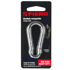 TRUPER - MOSQUETON ACERO 4 350KG FIERO