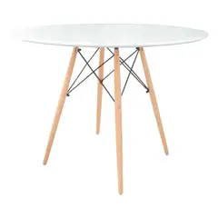 TODODESCUENTO - Mesa Eames Redonda 80 Cm Blanca, Mueble, Diseño