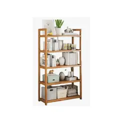 GENERICO - Estante 5 Niveles De Bambú Ajustable Organizador Cocina Baño