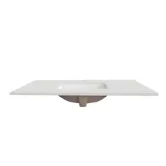 ZART - Lavamanos + cubierta S 80x47 Blanco Norte