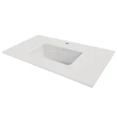 ZART - Lavamanos + cubierta S 60x47 White Storm