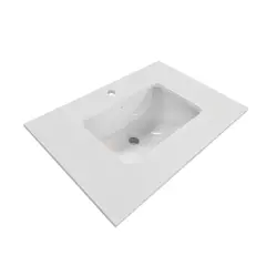 ZART - Lavamanos + cubierta S 60x47 Blanco Norte