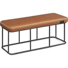 SPACEZAT - Banqueta Otomana Ecocuero Café Greve