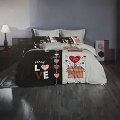 GENERICO - JUEGO DE SABANAS 2.0 PLAZAS QUEEN MY LOVE 638