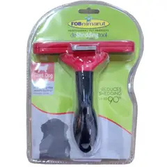 GENERICO - Cepillo Deslanado Perros Gigantes Pelo Largo Color Rojo