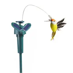 TASBEL - Colibri Picaflor Volador Estaca Jardin Solar Decorativo