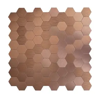 MERCAR RAY - Caja 8 Mosaicos autoadhesivo aluminio 29x28.5 cm / 0,65 M²
