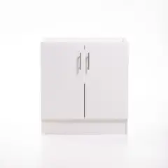 MOBELTEK - Base de Cocina de 2 Puertas 80 cm Blanca