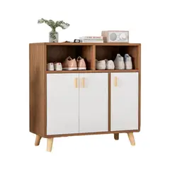 KLIK - Comoda Zapatero Organizador 3 puertas Blanca Madera Moderna