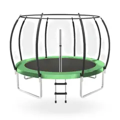 PWRFITNESS - Cama Elastica con malla y Escalera 4.88 mt 16 Ft