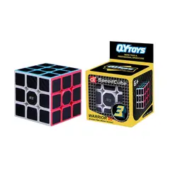 SPACEZAT - Cubo Rubik Warrior W Carbono Qiyi 3x3 Fibra Carbono