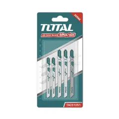 TOTAL - Set Juego De Hojas Para sierra Caladora 5 Pzas Metal